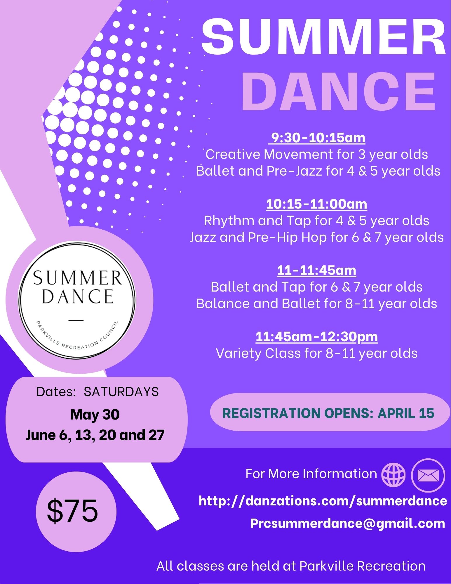 Summer Dance 2026 Flyer